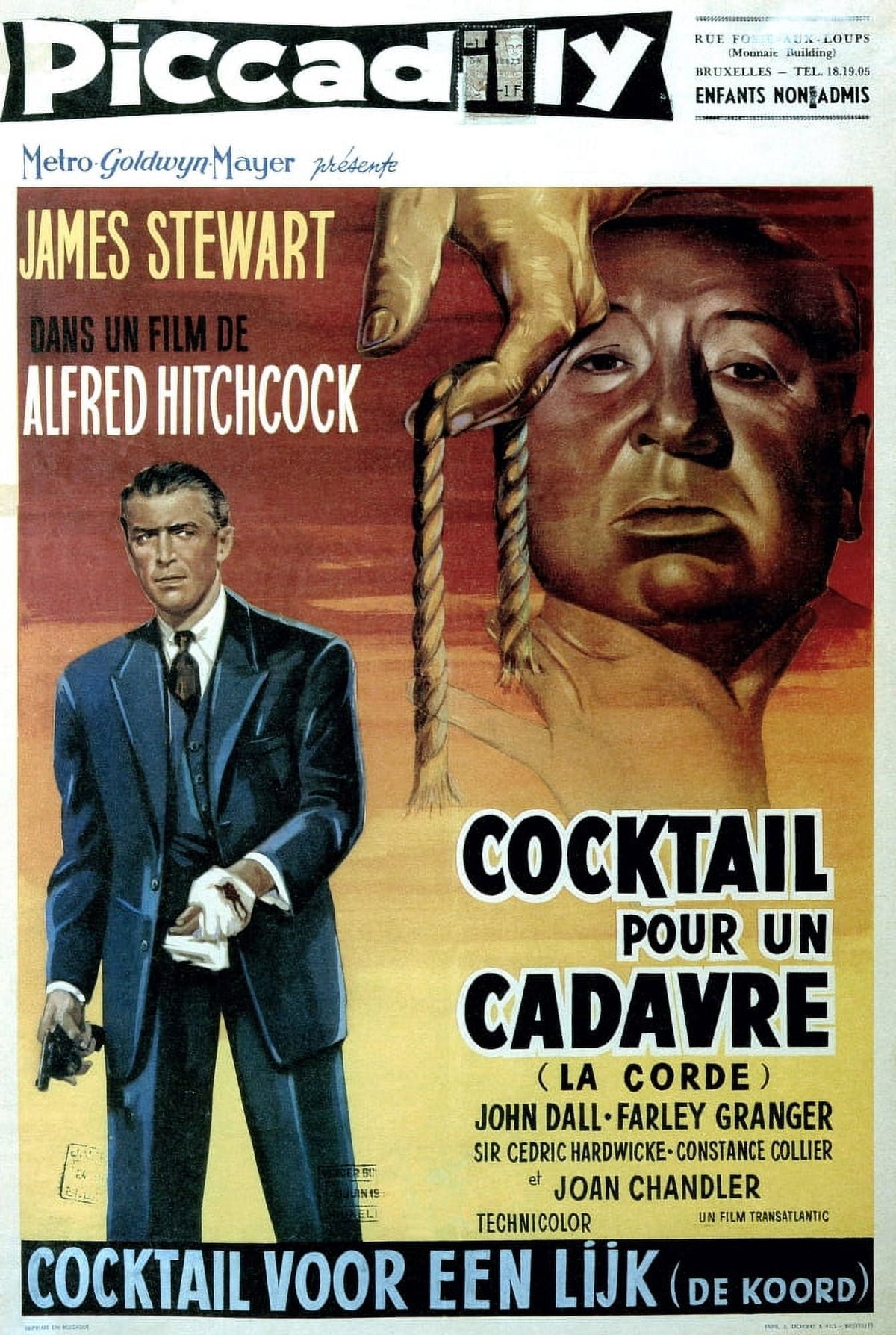 Rope movie poster directed by Alfred Hitchcock, 1948 - Masterprint