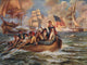 Battle of Lake Erie historical poster print by Edward Percy Moran