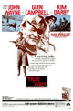 True Grit Movie Poster Masterprint featuring Kim Darby, John Wayne, and Glen Campbell, 1969 film.