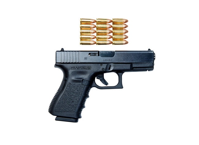 Glock Model 19 Handgun Poster Print by Terry Moore, 17x11