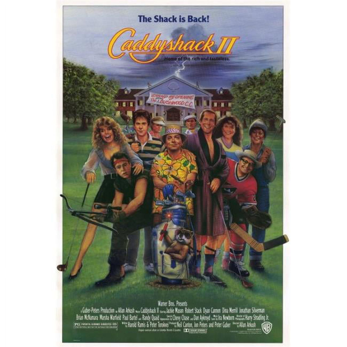 Caddyshack 2 Movie Poster Print 27x40 featuring classic comedy film