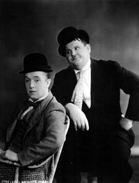 Laurel and Hardy classic photo print, available in multiple sizes.