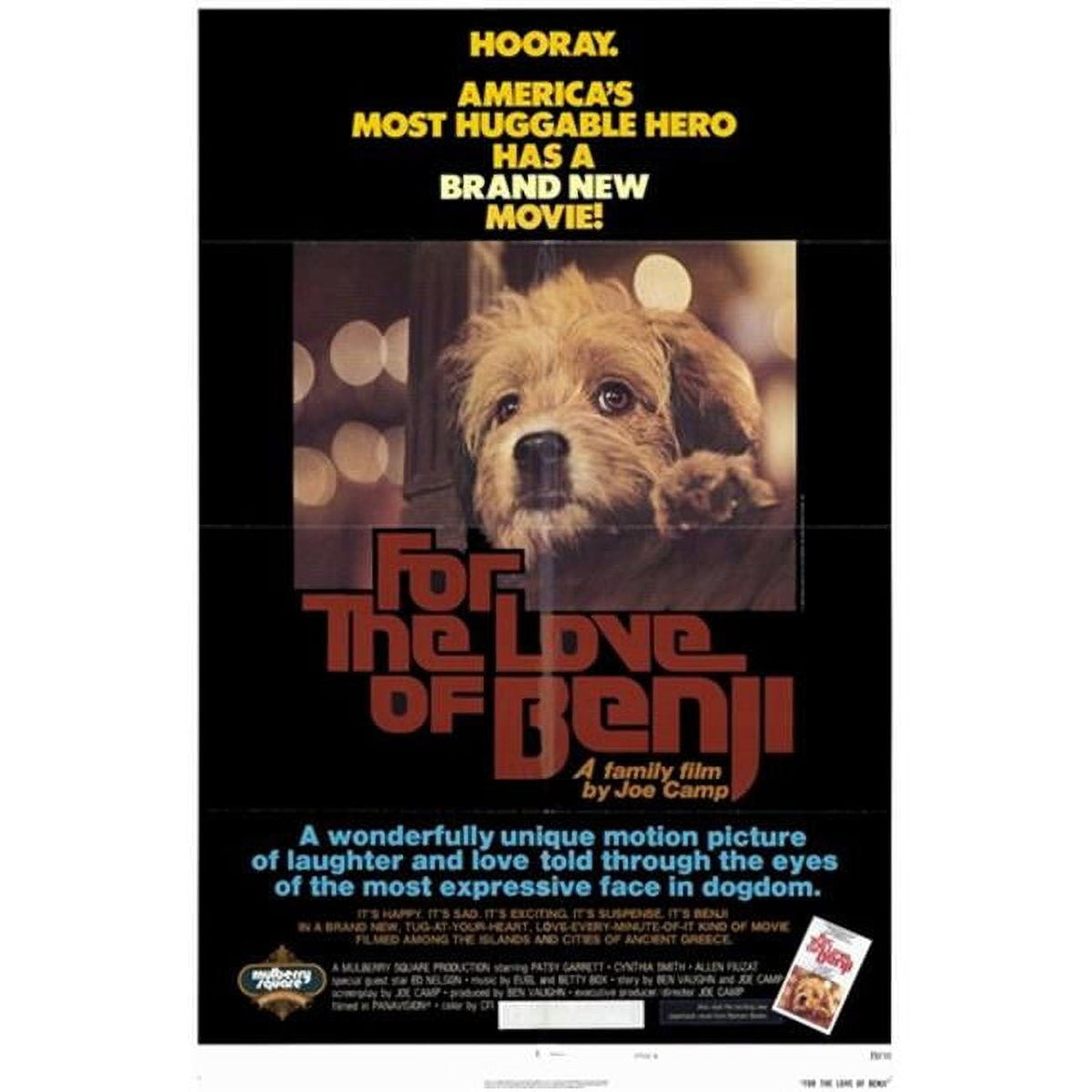 For Love of Benji Movie Poster 11x17 print featuring a beloved canine adventure.