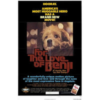 For Love of Benji Movie Poster 11x17 print featuring a beloved canine adventure.