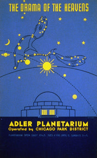 The Drama of the Heavens 1939 poster print showcasing celestial beauty.