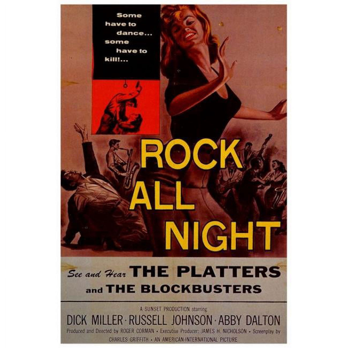Rock All Night Movie Poster Print 27x40 - vibrant cinema art