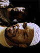 Mike Tyson wearing a white cap photo print
