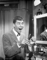 Jerry Lewis making a face photo print, classic comedy art.