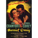 Harriet Craig Movie Poster Print 27 x 40 for classic cinema lovers.