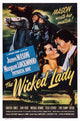 The Wicked Lady 1945 movie masterprint poster featuring Margaret Lockwood and James Mason.