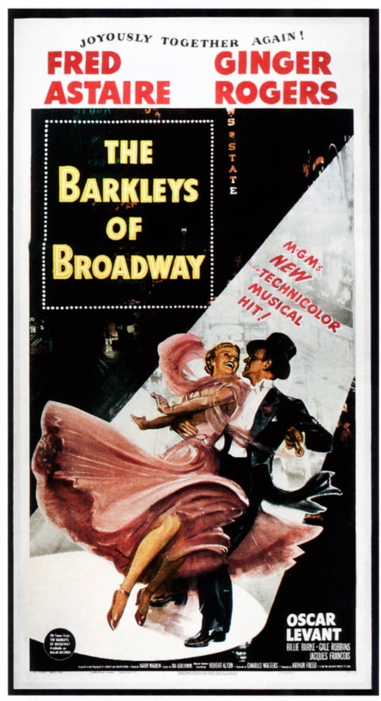 The Barkleys Of Broadway Movie Masterprint Poster featuring Ginger Rogers and Fred Astaire, 1949.