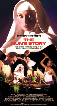 The Nun's Story movie poster print featuring Audrey Hepburn, 1959.