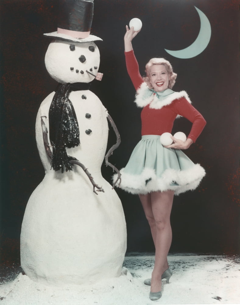 Dinah Shore Christmas outfit portrait photo print