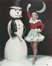 Dinah Shore Christmas outfit portrait photo print