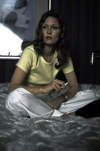Faye Dunaway Smoking on a Bed Photo Print - Vintage Hollywood Art