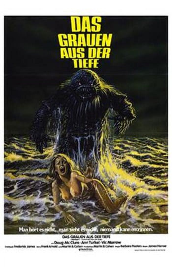 Humanoids from the Deep movie poster, 11x17, horror film decor.