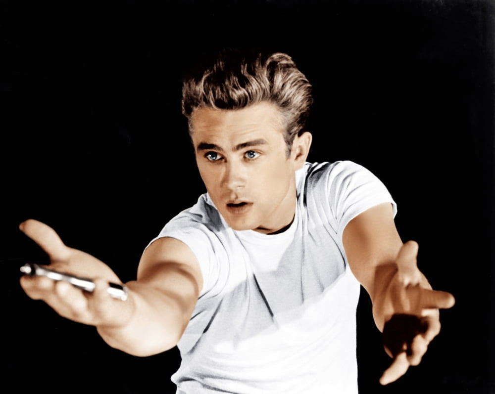 Rebel Without A Cause photo print featuring James Dean, 1955.