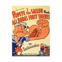 Popeye the Sailor Meets Ali Baba Movie Poster 11x17