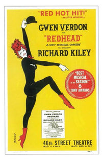 Redhead Broadway Movie Poster 11x17 size