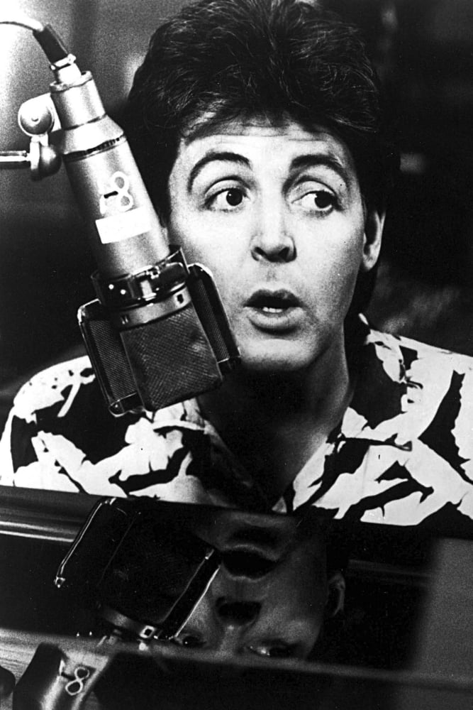 Paul McCartney recording studio photo print showcasing the legendary artist.