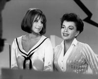 Barbra Streisand and Judy Garland television still photo print