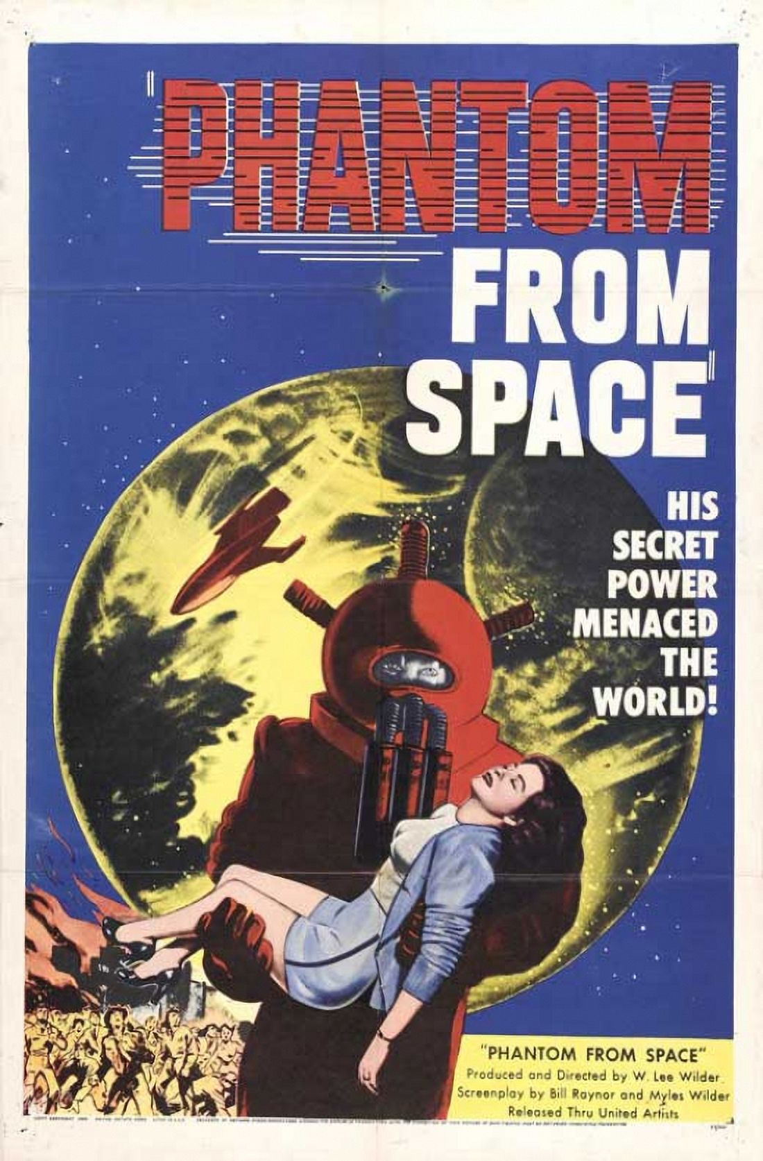 Phantom from Space classic movie poster in 11x17 size.