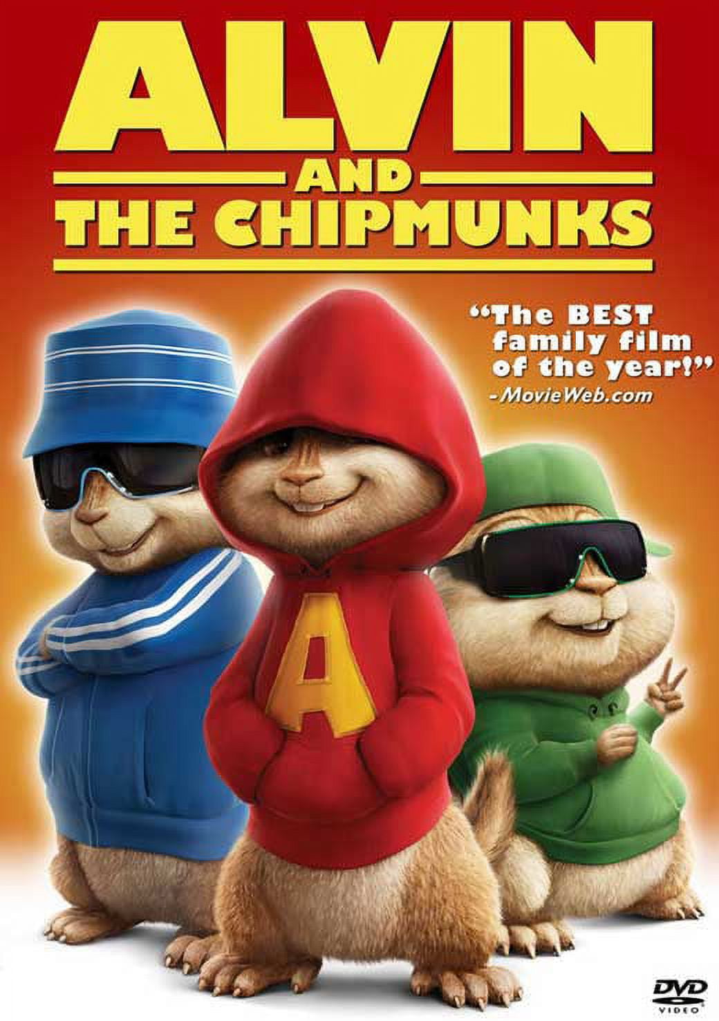 Alvin and the Chipmunks Movie Poster 27x40 featuring vibrant animated characters.