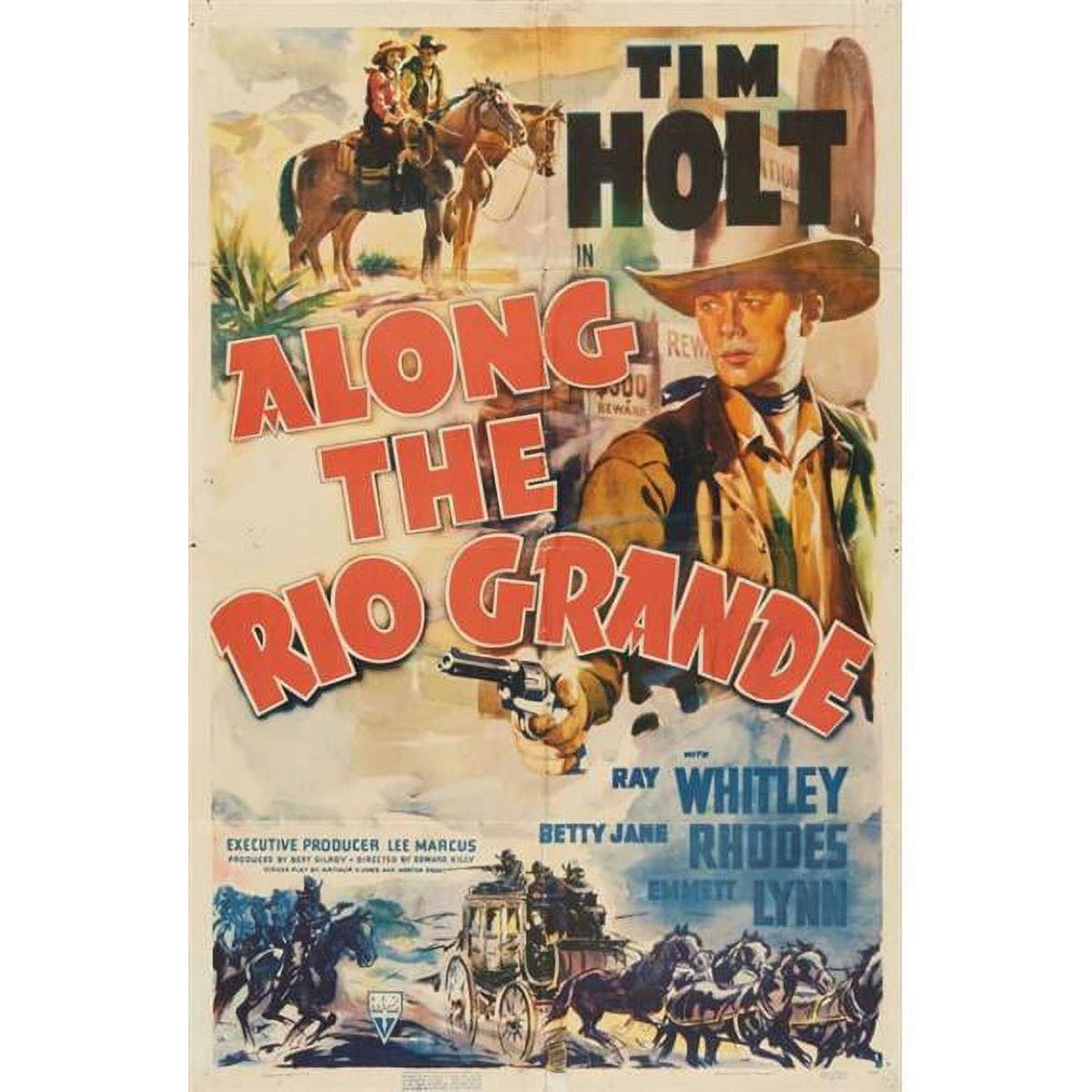 Along the Rio Grande Movie Poster Print in 27x40 size.