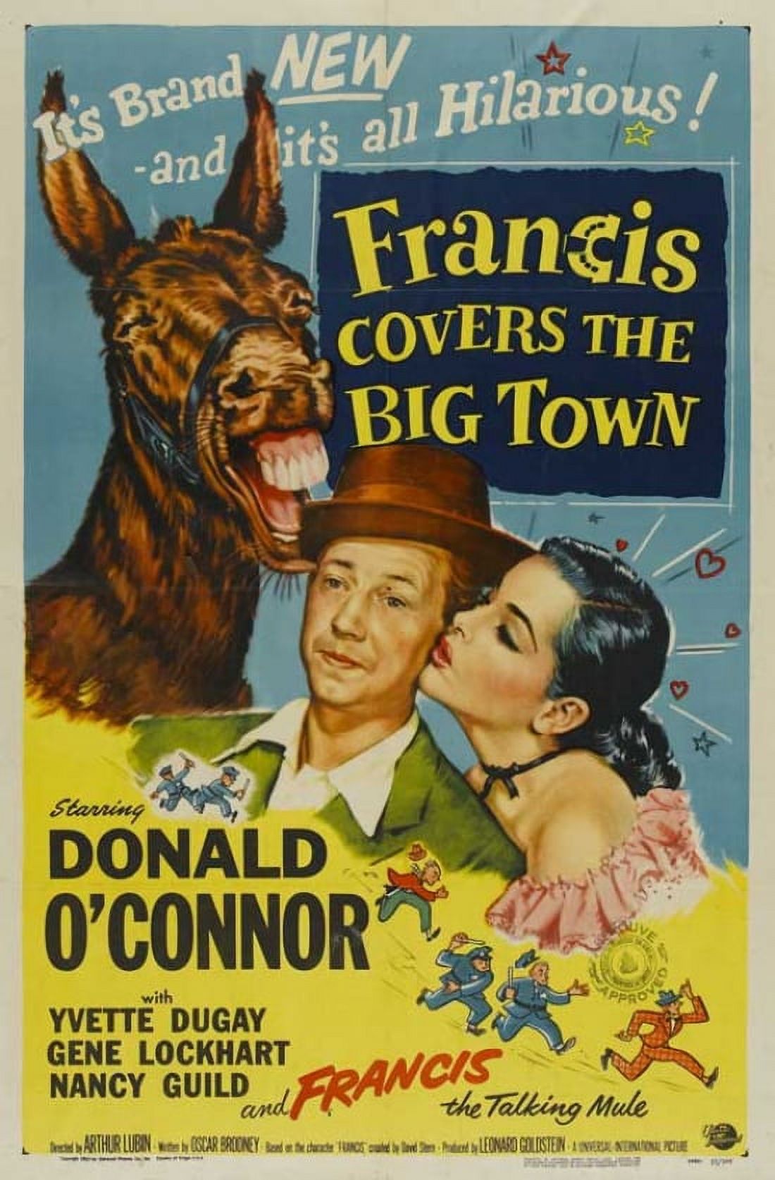 Francis Covers the Big Town Movie Poster 11x17