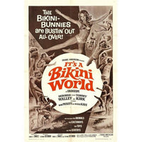It's a Bikini World movie poster in vibrant colors, size 11x17.