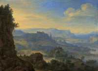 Imaginary River Landscape Poster Print by Herman Saftleven
