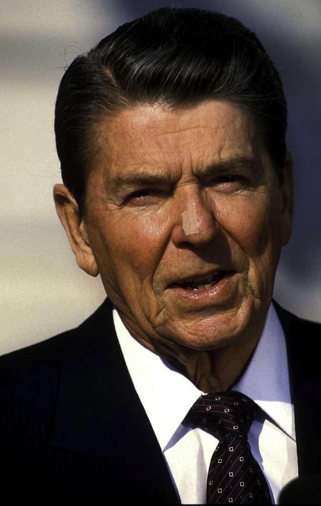 Ronald Reagan inspirational photo print available in multiple sizes.
