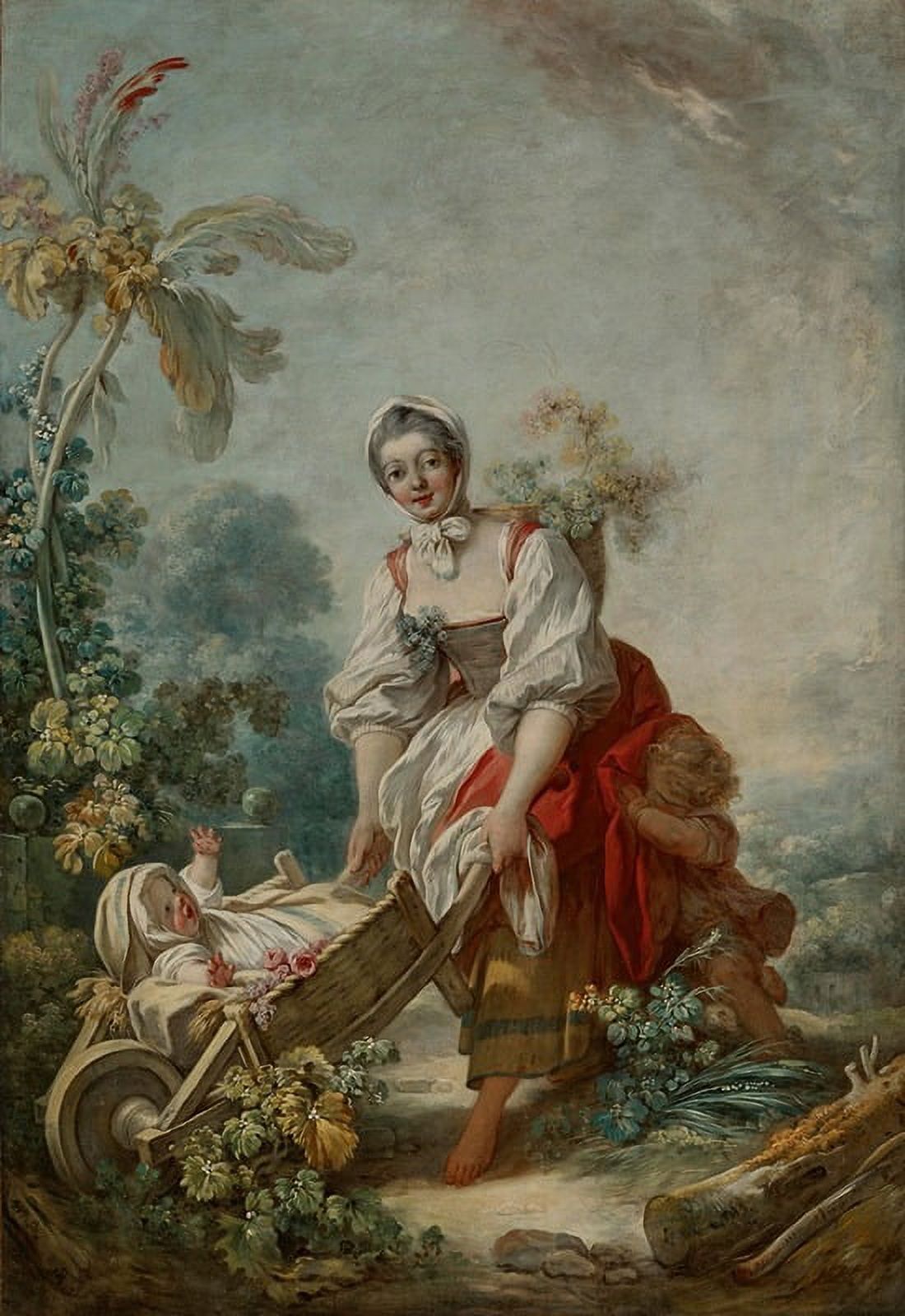 The Joys of Motherhood art print by Jean-Honoré Fragonard, 18 x 24