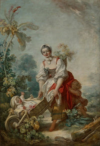 The Joys of Motherhood art print by Jean-Honoré Fragonard, 18 x 24