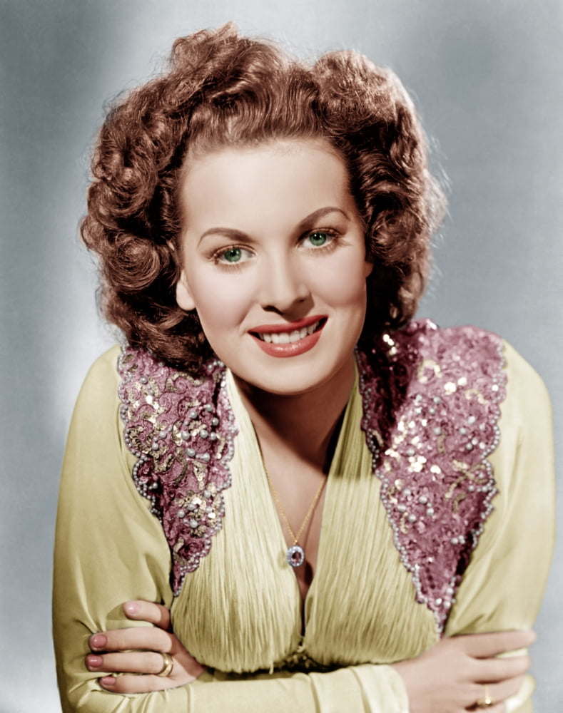 Maureen O'Hara vintage photo print from the 1940s