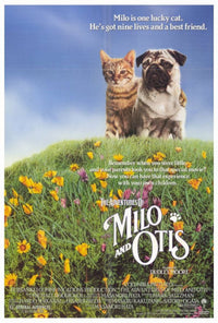 Milo & Otis movie poster print in vibrant colors, size 27 x 40.
