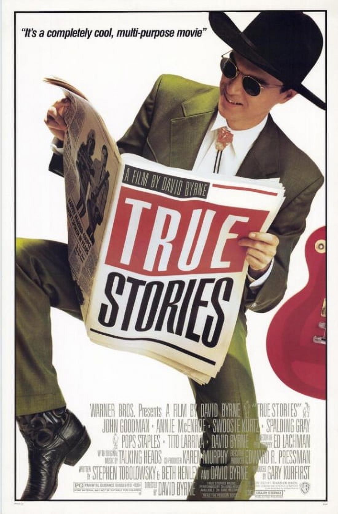 True Stories Movie Poster 11x17 print showcasing vibrant colors and design.