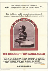 The Concert for Bangladesh movie poster print, 27 x 40 inches.