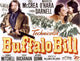 Buffalo Bill movie masterprint poster featuring Joel McCrea and Maureen O'Hara, 1944, 20th Century Fox