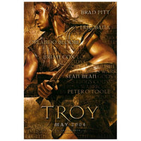 Troy Movie Poster Print featuring epic action film artwork in 27x40 size.