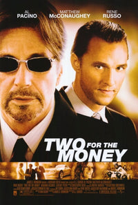 Two for the Money Movie Poster in 11x17 size, vibrant colors and premium quality.