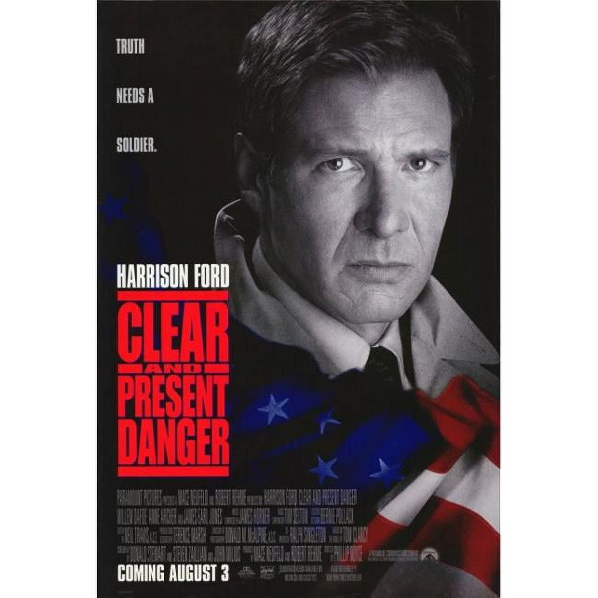 Clear and Present Danger Movie Poster Print - 27x40 inches