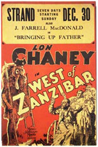 West of Zanzibar movie poster 11x17 print showcasing classic cinema.