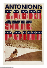 Zabriskie Point Movie Masterprint Poster featuring Mark Frechette and Daria Halprin.