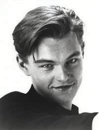 Couple portrait of Leonardo DiCaprio and Kate Winslet from Titanic movie photo print.