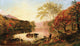 Autumn on the Hudson River fine art print by Jasper Francis Cropsey, showcasing vibrant autumn colors.