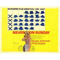 Never on Sunday Movie Poster - Classic Film Art Print