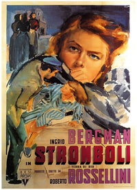 Stromboli movie poster featuring Ingrid Bergman 1950 masterprint