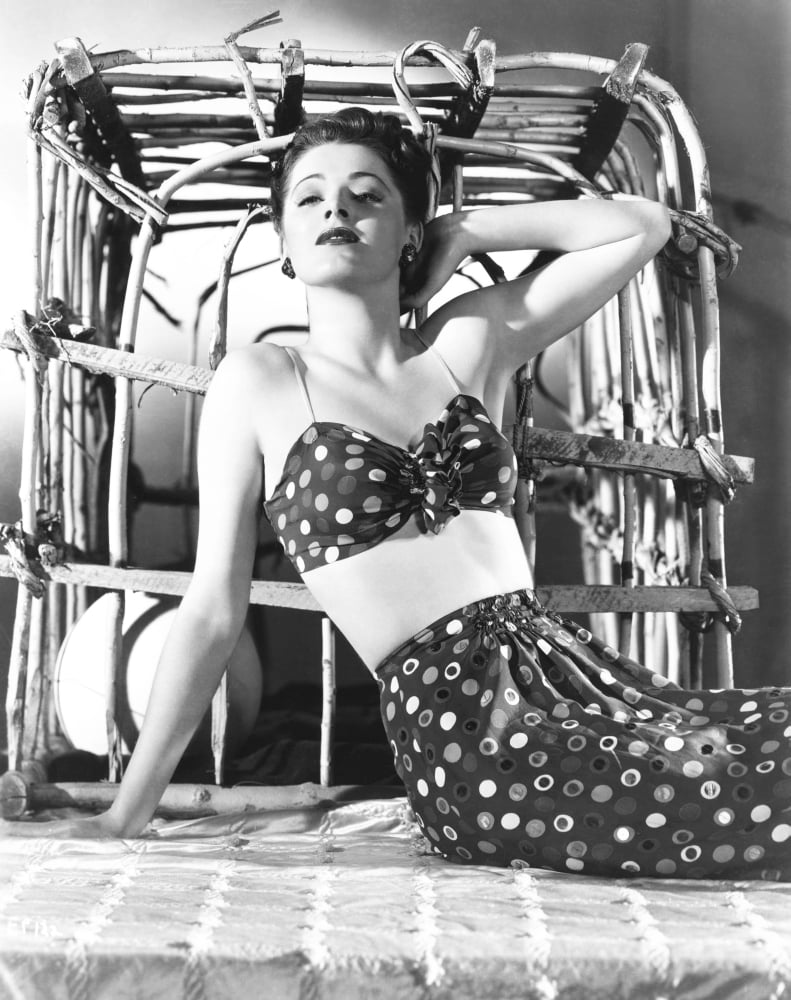 Eleanor Parker mid-1940s photo print, vintage Hollywood art.