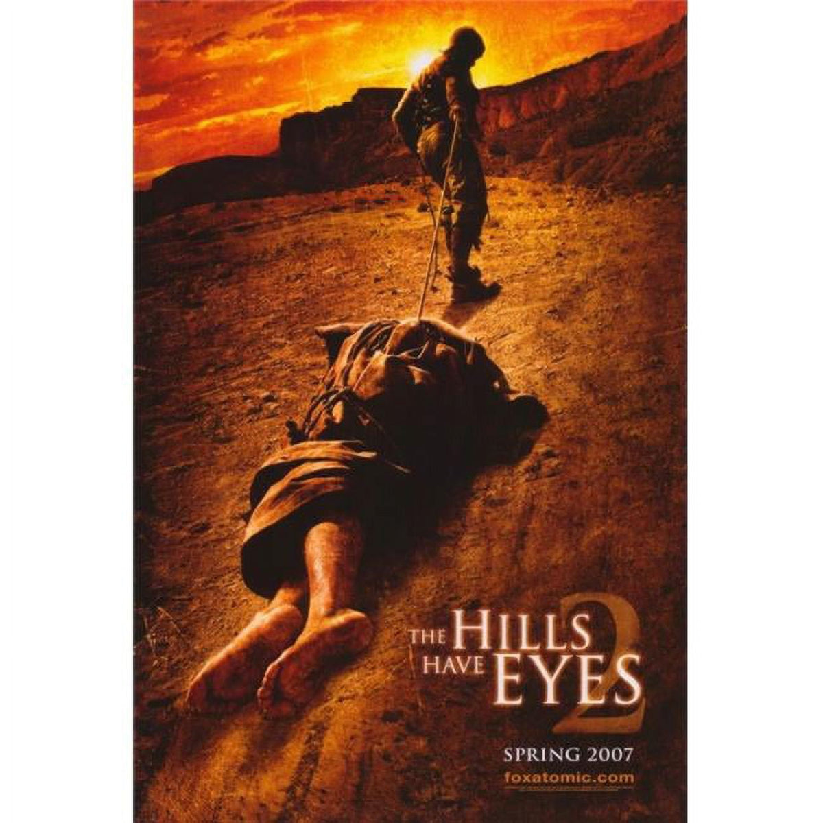 The Hills Have Eyes II movie poster print featuring horror film imagery.